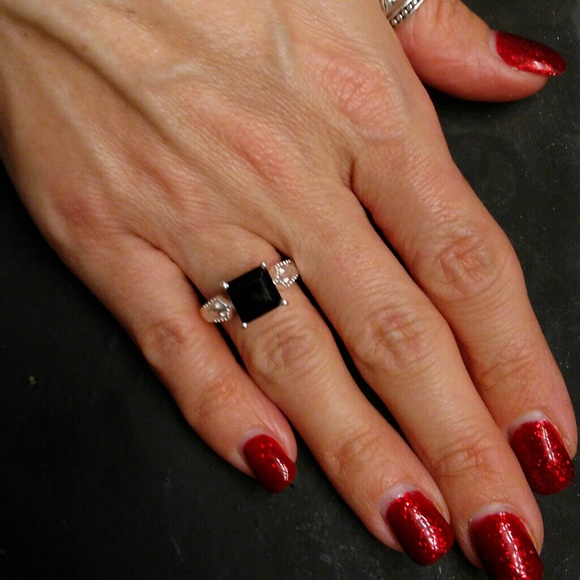 estate 925 Jewelry - 3.00ctw Genuine Black Spinel 925 Sterling